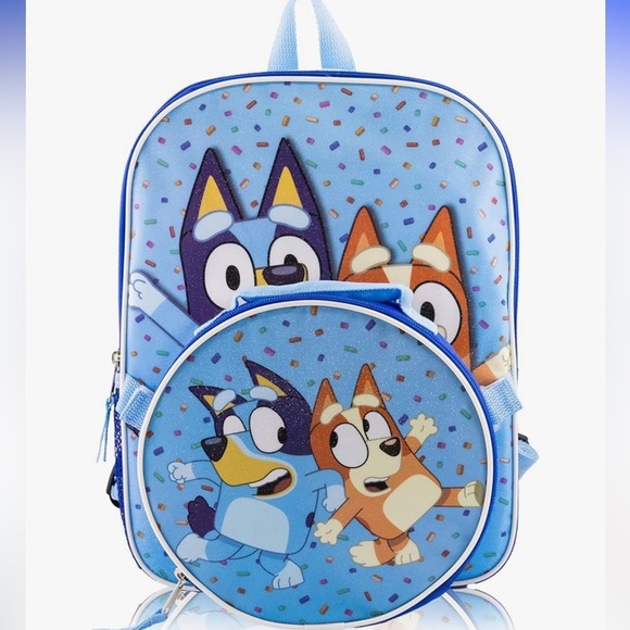 Bluey 14” Backpack with Insulated Lunch Box - Picture 1 of 9